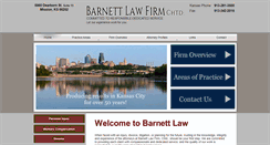 Desktop Screenshot of barnett-law.com